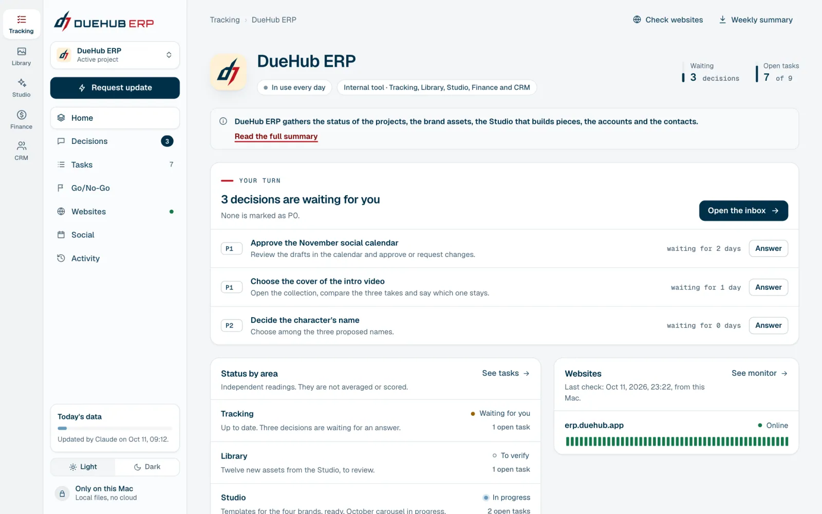 DueHub ERP