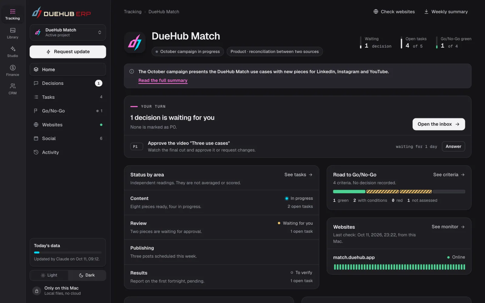 DueHub Match